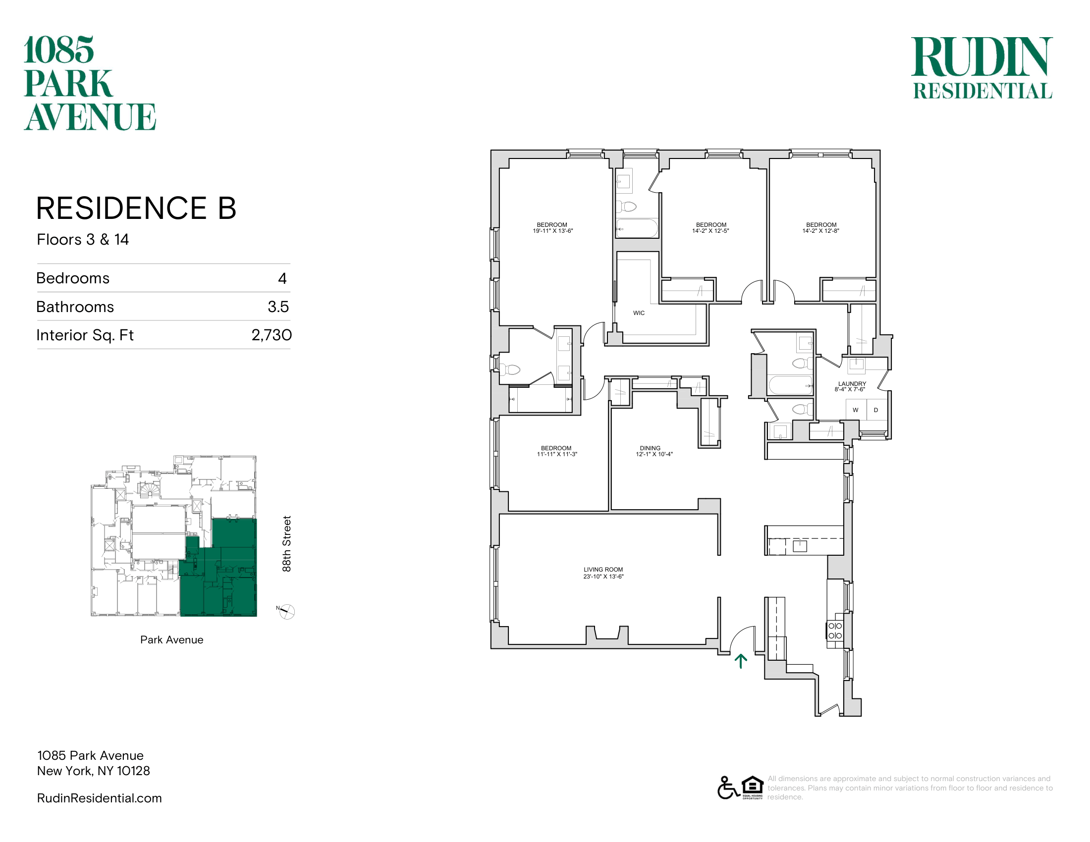 1085 Park Avenue Residence 3B
