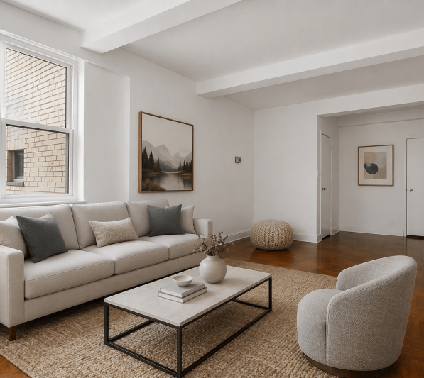 rendered living room