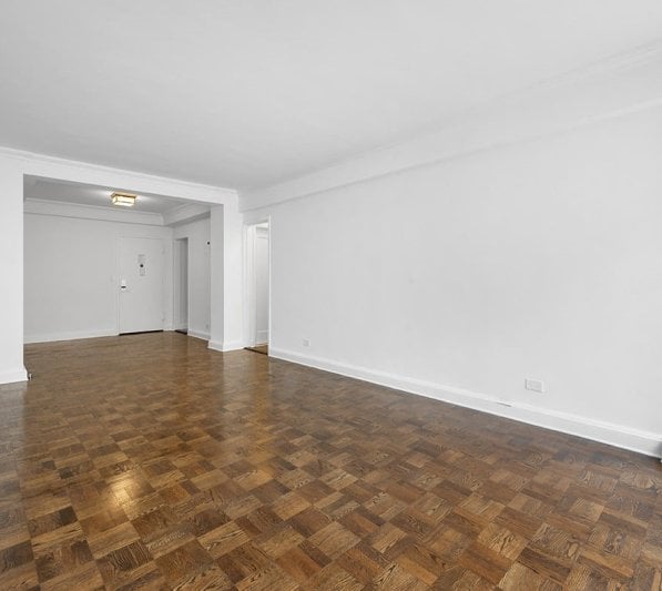 Expansive Living Room Private Balcony Murray Hill