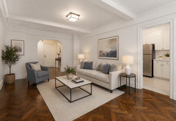 rendered living room