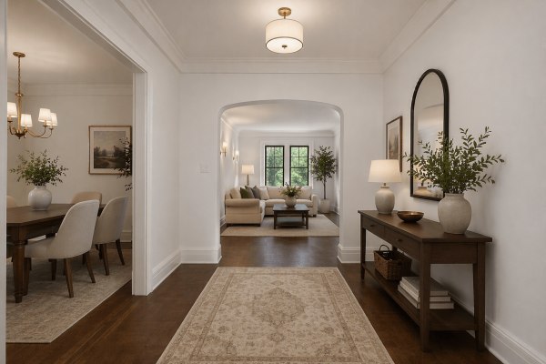 rendered living room