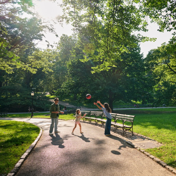 Children playing in Central Park