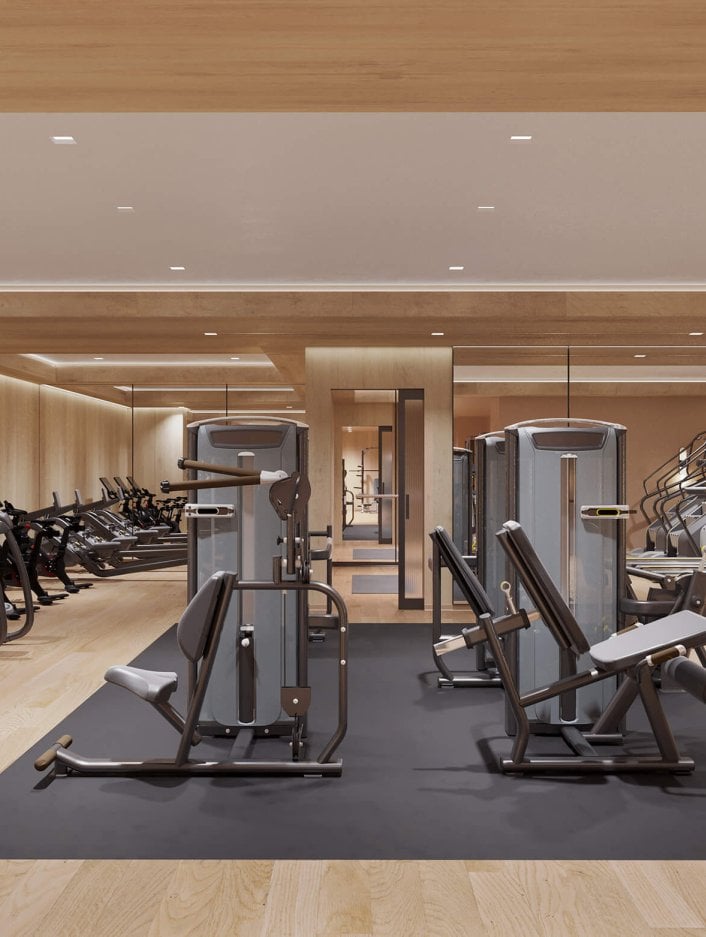 Full view of gym
