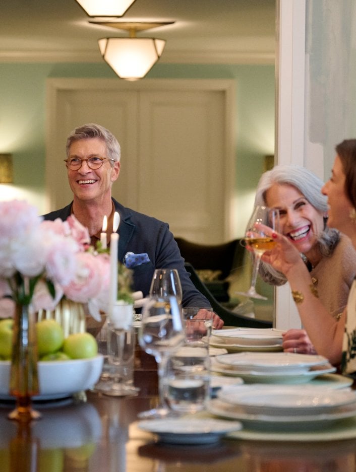 People eating together