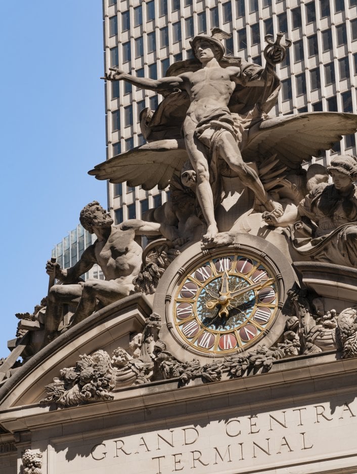 Grand central statue