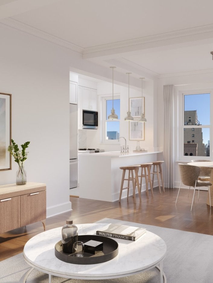 Viewing of a living room space